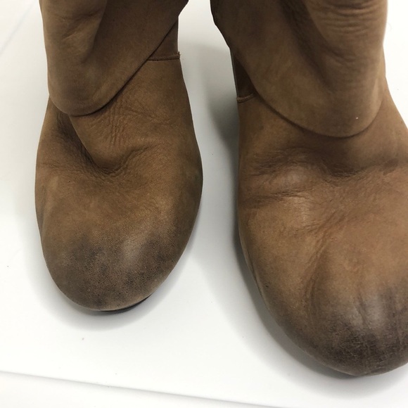 💥HP Vince Camuto Chapin fold over boots light brown size 7.5 - Picture 9 of 9